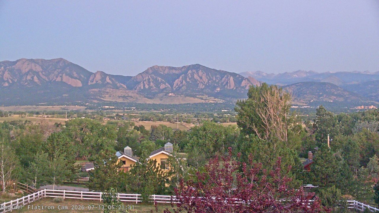 time-lapse frame, Louisville Flatirons time-lapse webcam