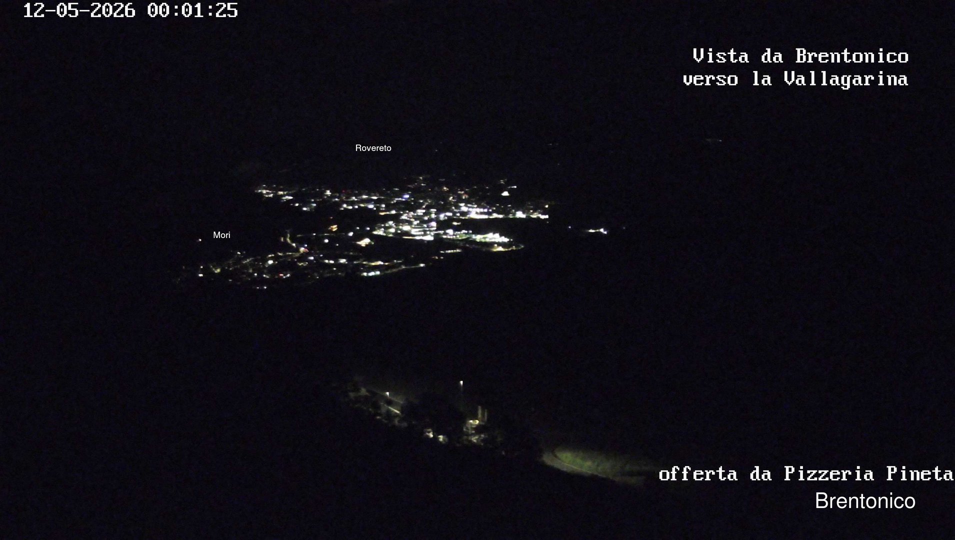 time-lapse frame, Vista Vallagarina da Brentonico webcam