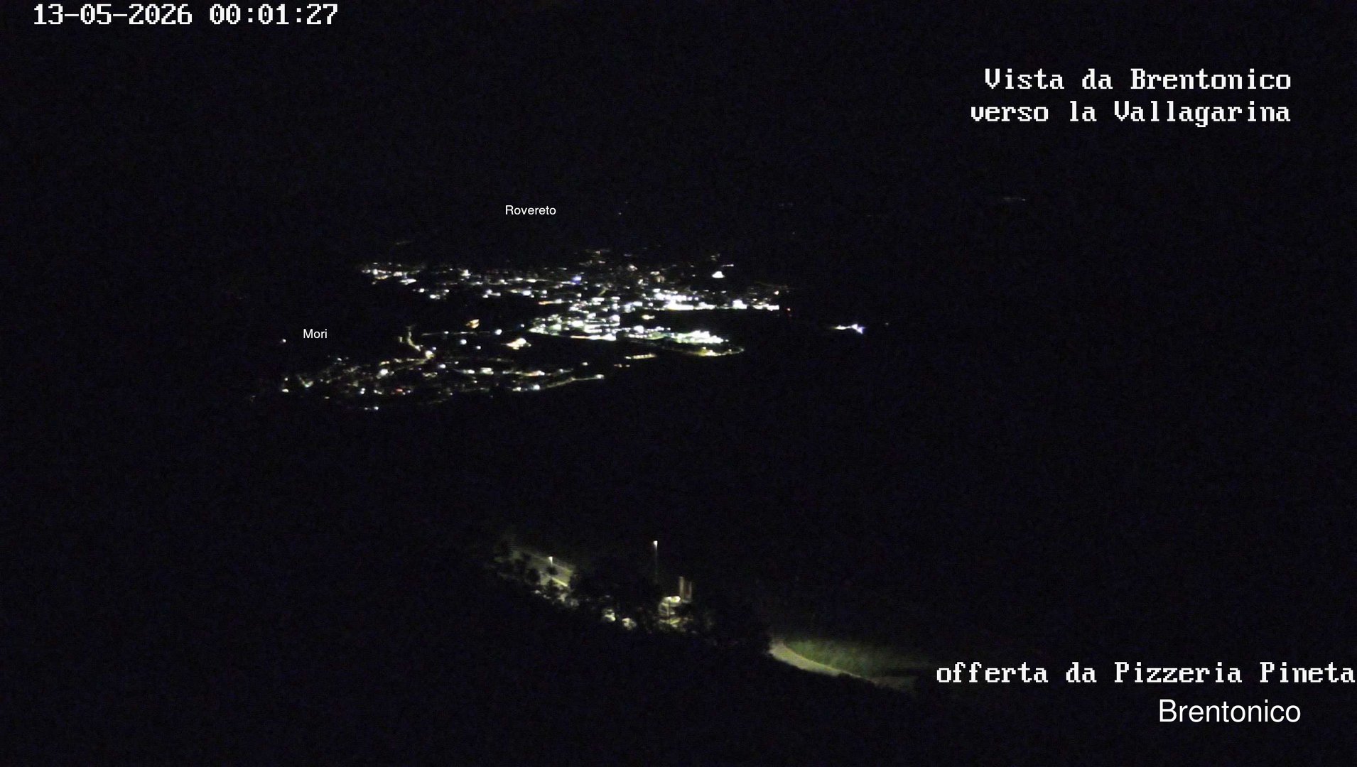 time-lapse frame, Vista Vallagarina da Brentonico webcam