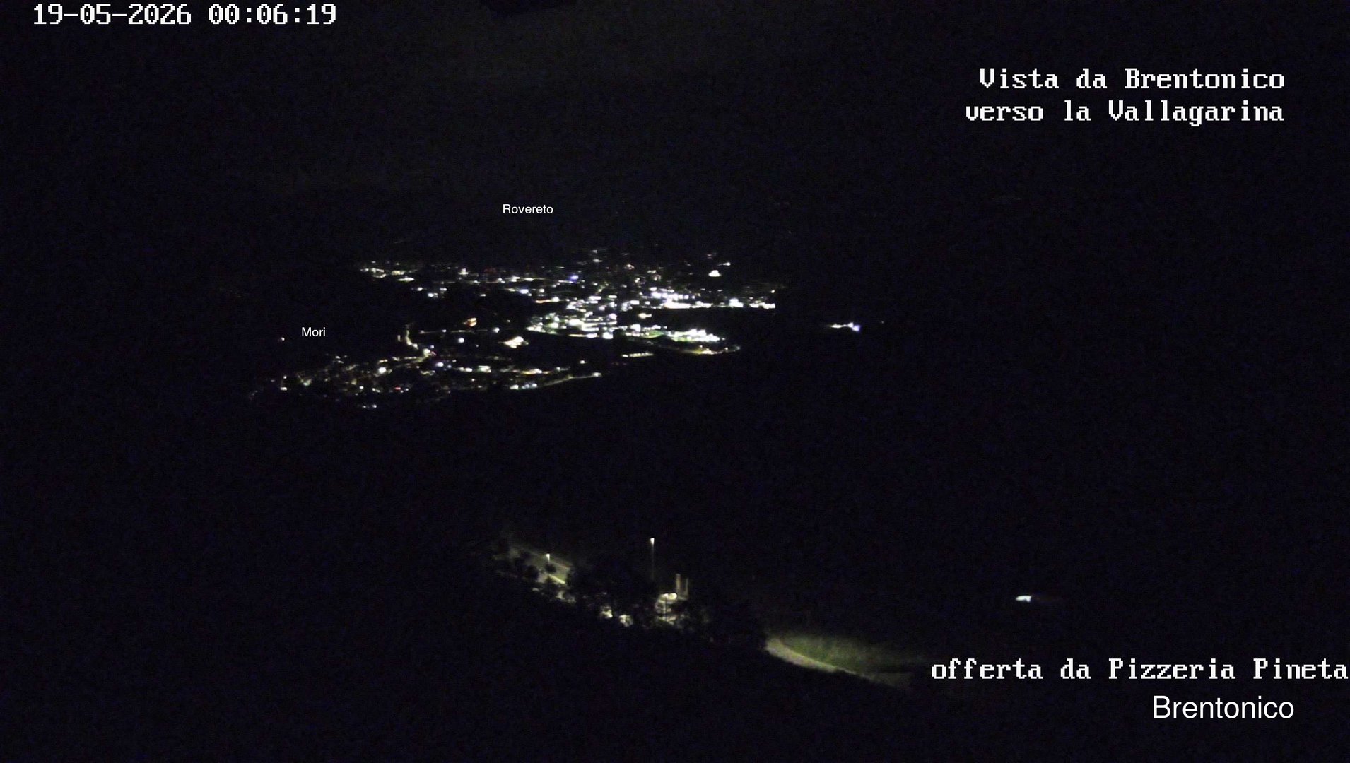 time-lapse frame, Vista Vallagarina da Brentonico webcam