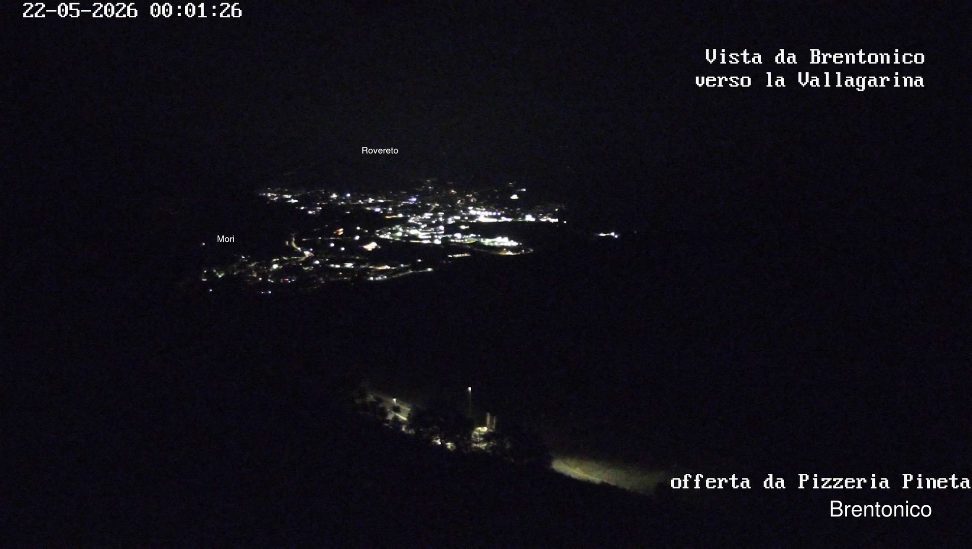 time-lapse frame, Vista Vallagarina da Brentonico webcam