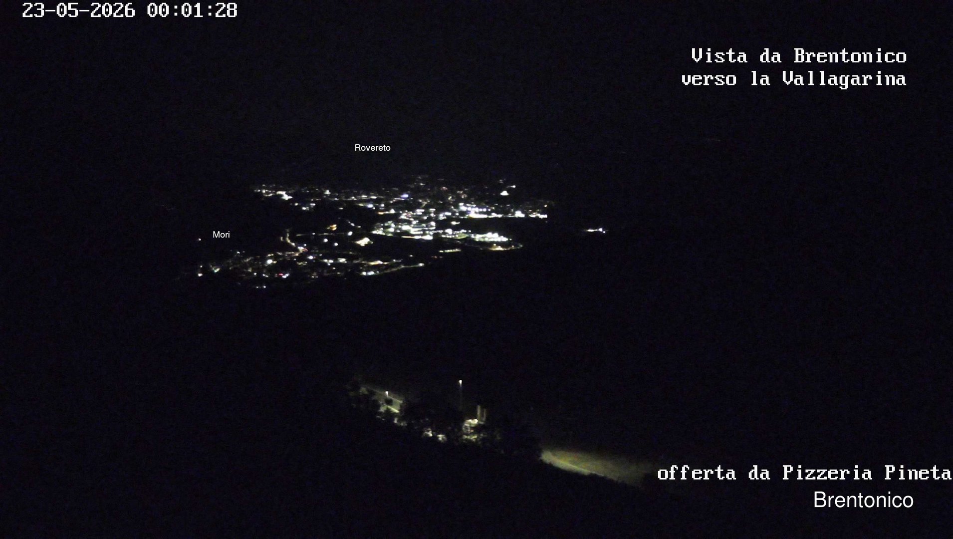 time-lapse frame, Vista Vallagarina da Brentonico webcam