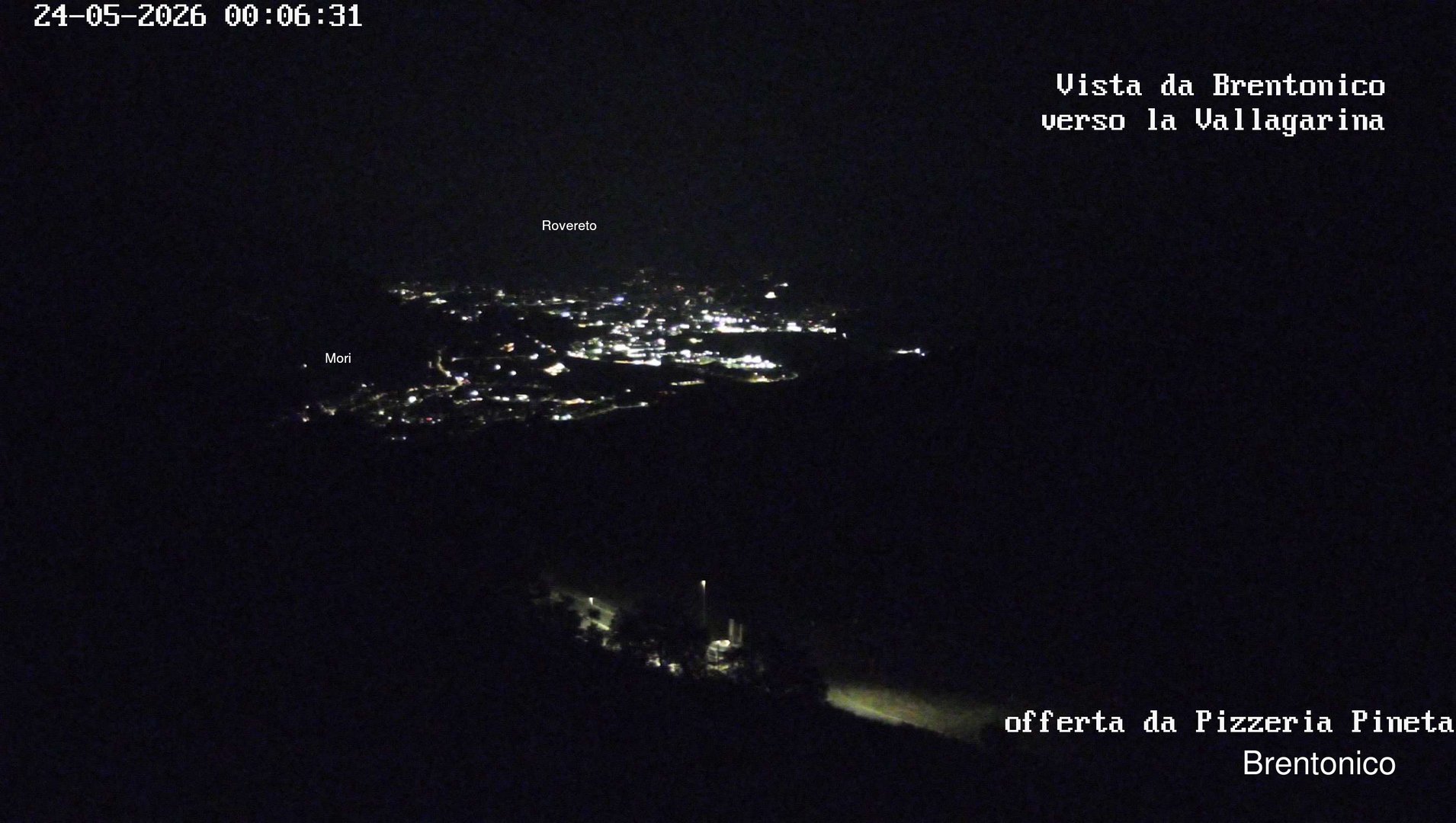 time-lapse frame, Vista Vallagarina da Brentonico webcam