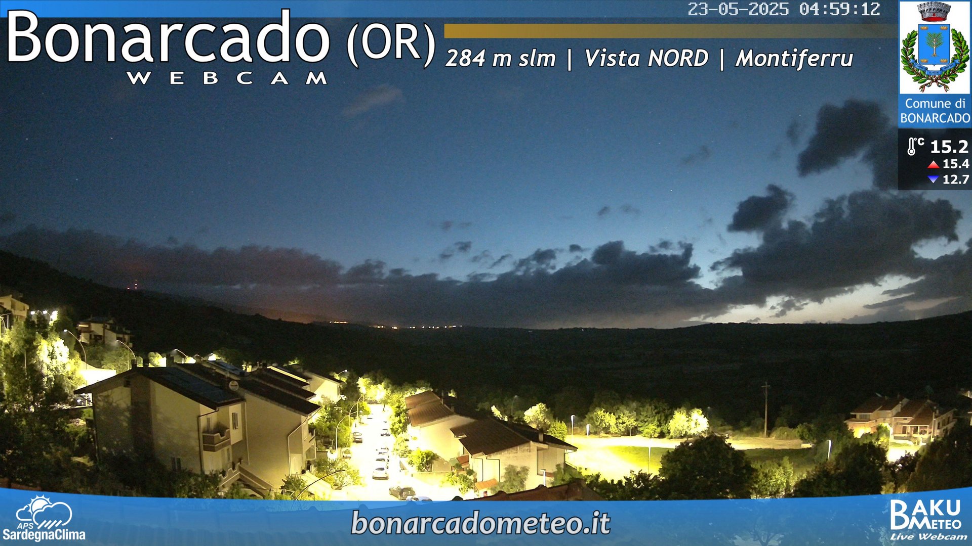 time-lapse frame, Bonarcado NORD webcam