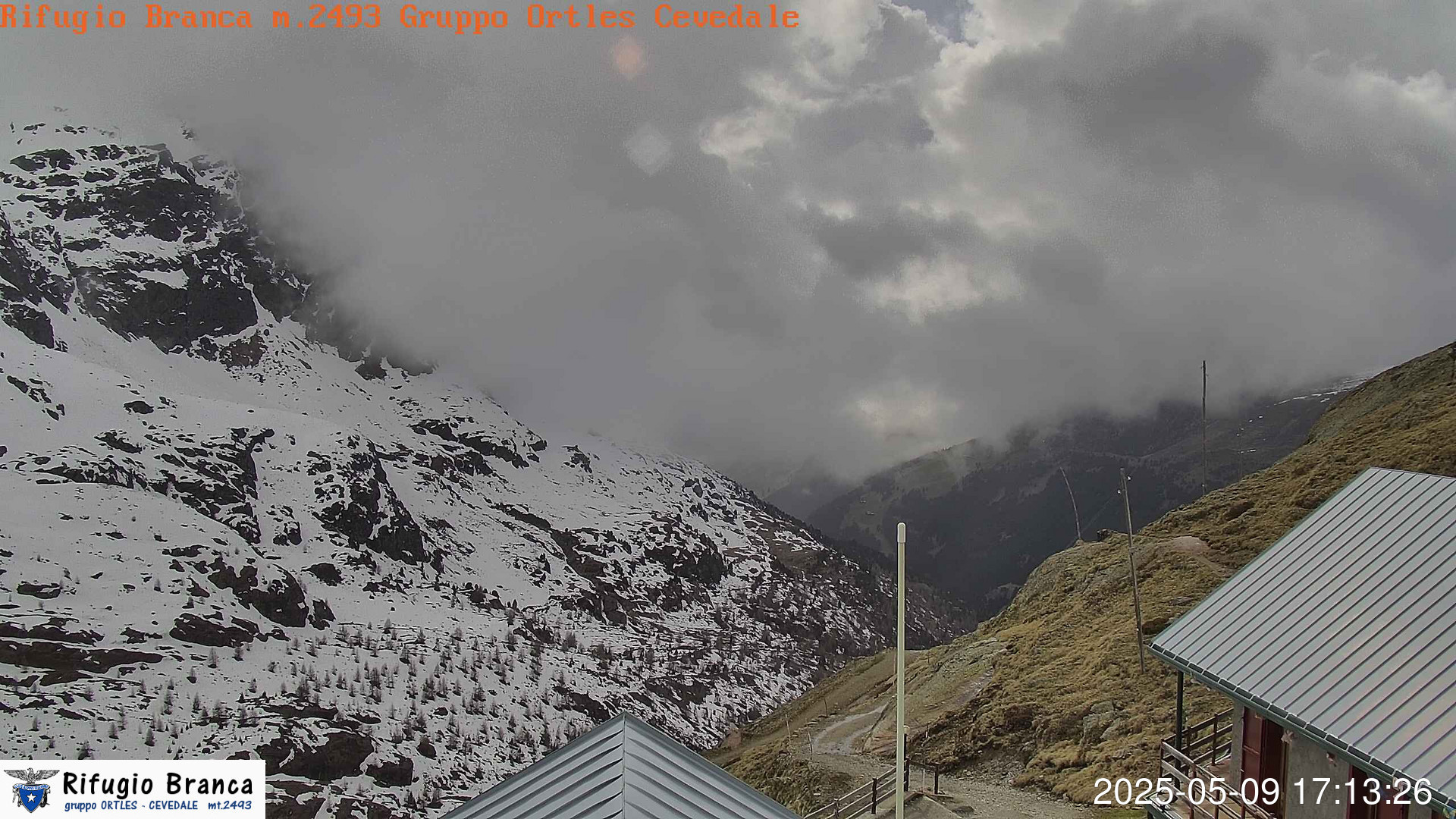 time-lapse frame, Rifugio Branca  Panorama webcam