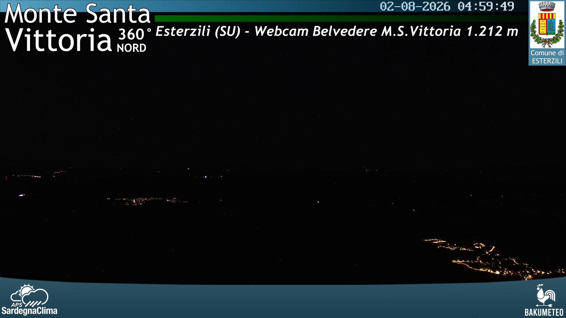 time-lapse frame, Asuni San Giovanni webcam
