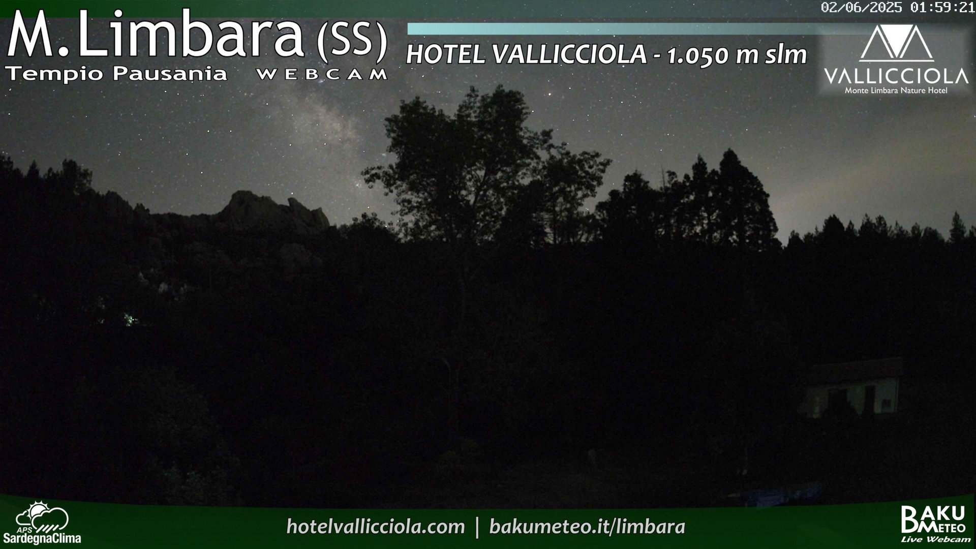 time-lapse frame, Monte Limbara Vallicciola webcam