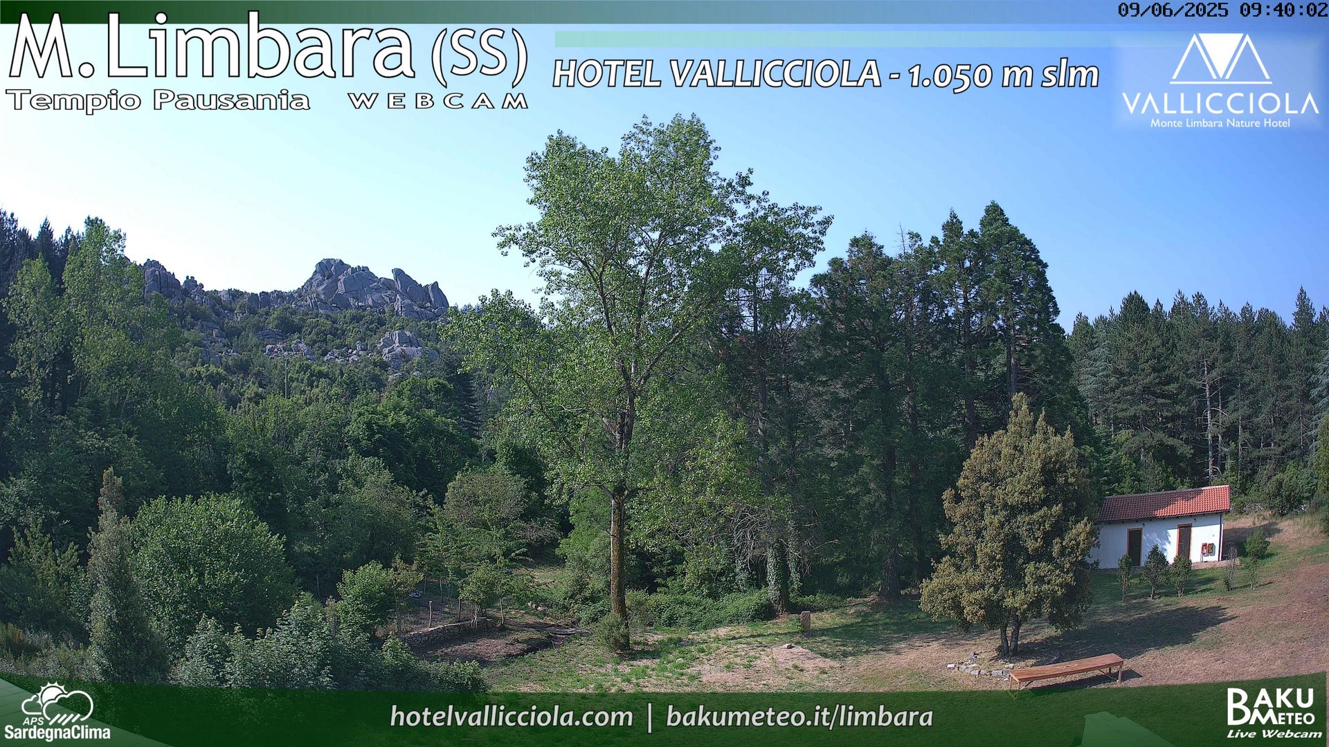 time-lapse frame, Monte Limbara Vallicciola webcam