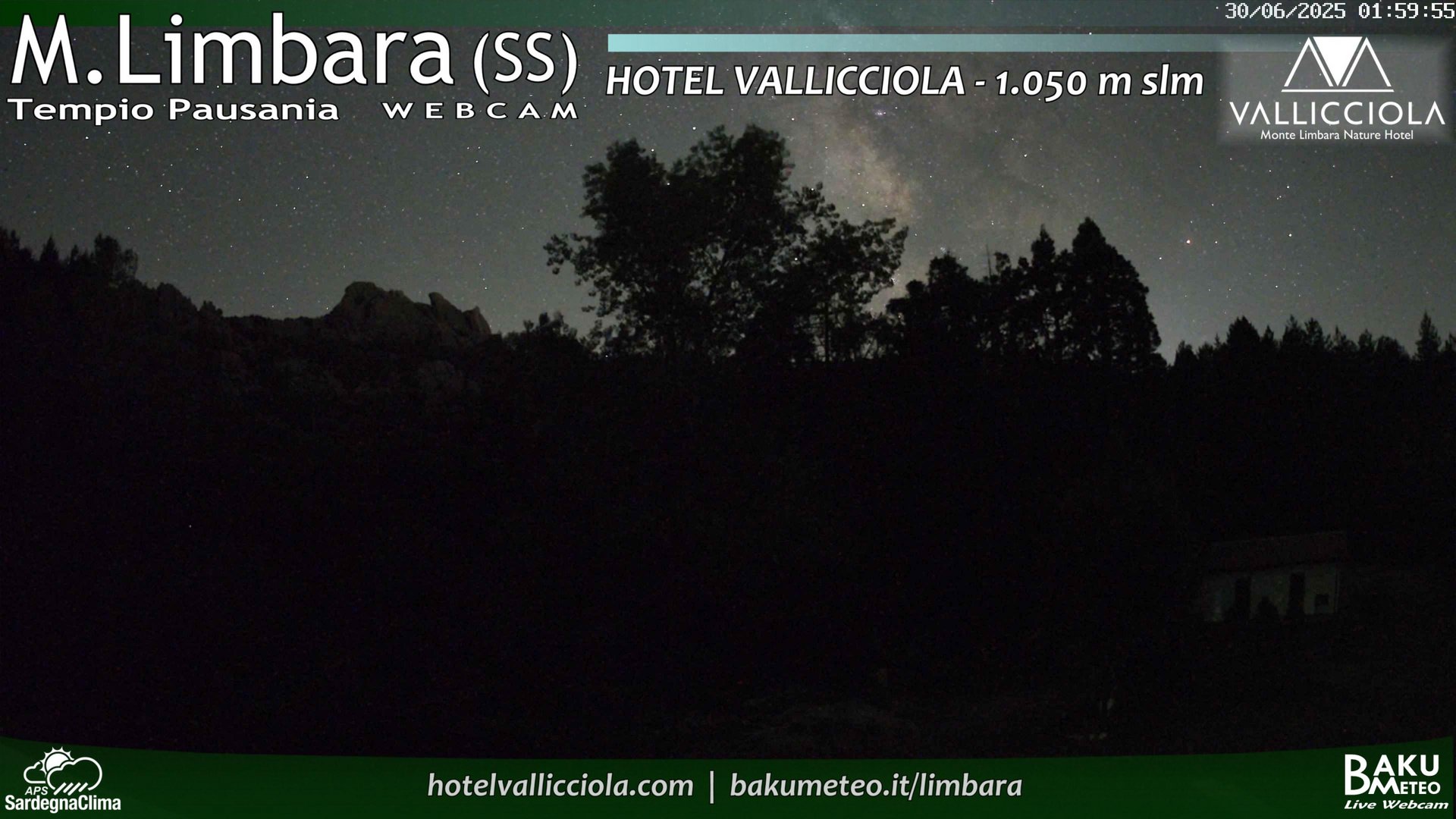 time-lapse frame, Monte Limbara Vallicciola webcam