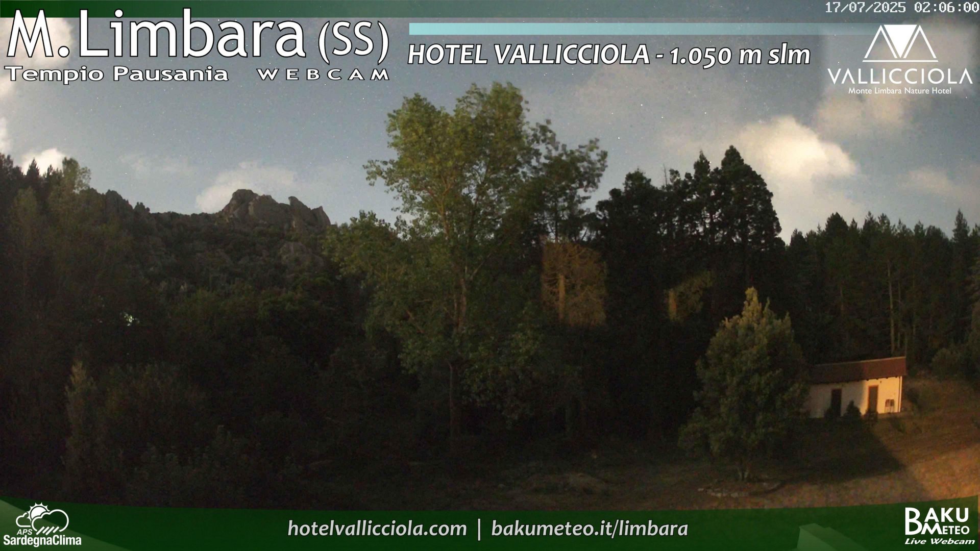 time-lapse frame, Monte Limbara Vallicciola webcam