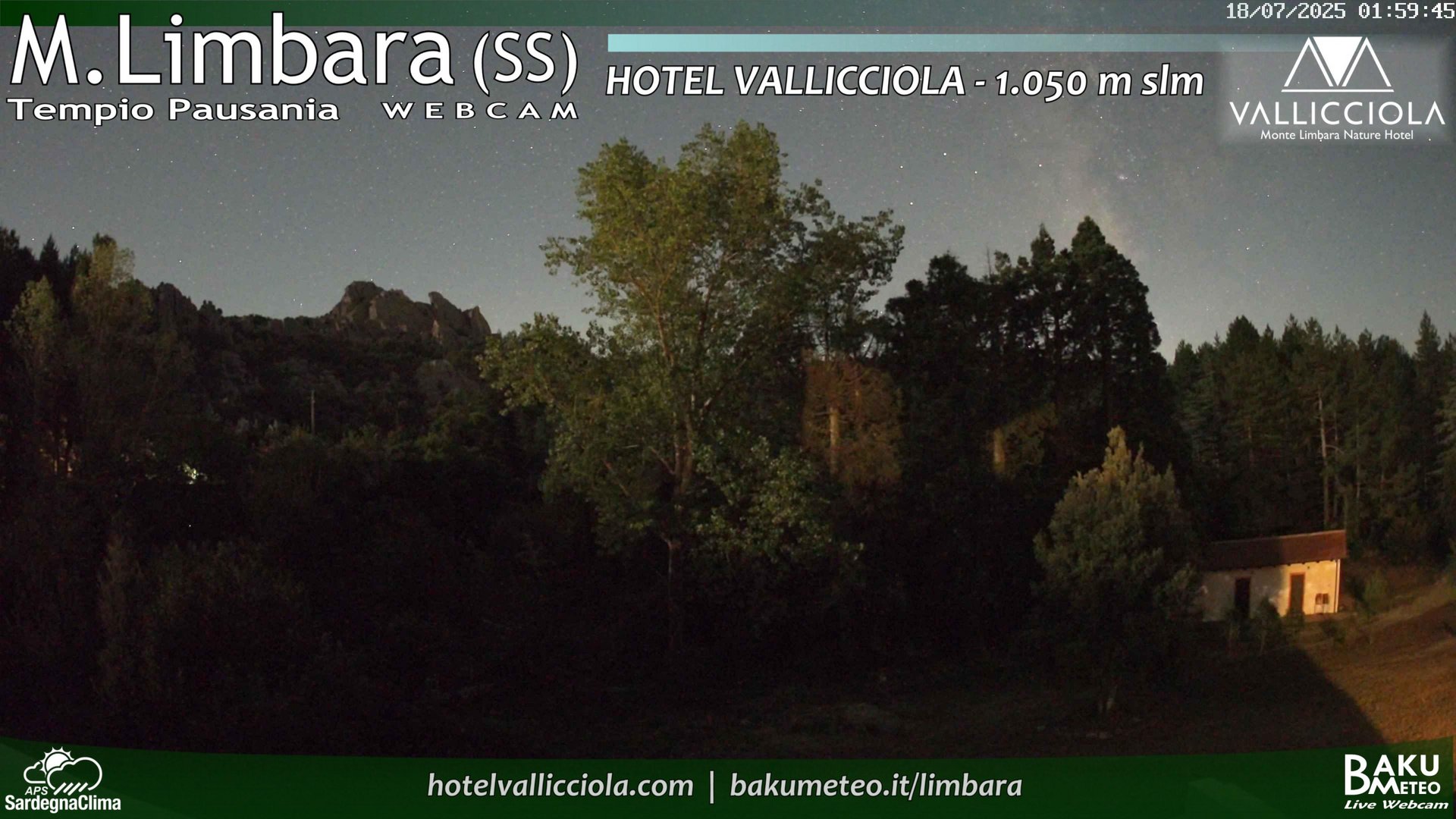 time-lapse frame, Monte Limbara Vallicciola webcam