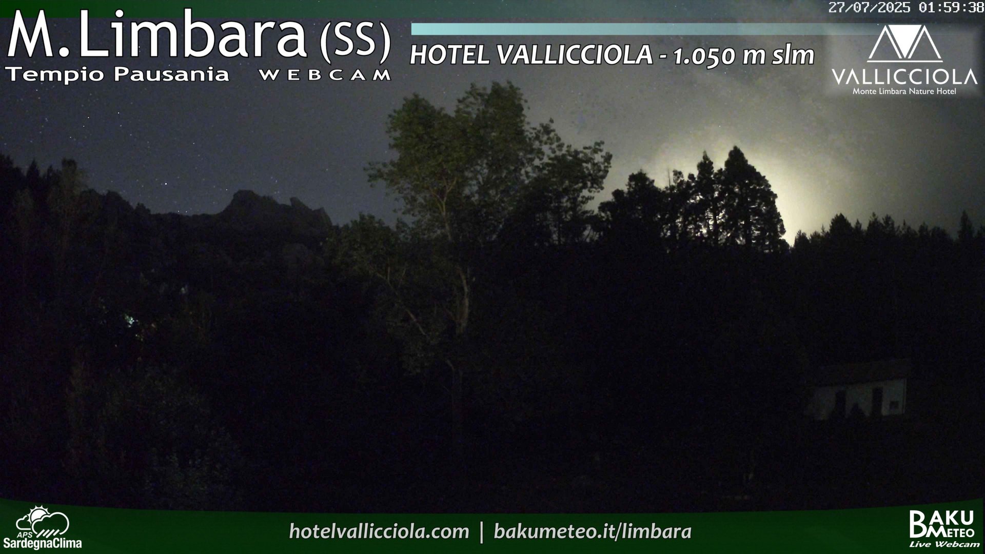 time-lapse frame, Monte Limbara Vallicciola webcam