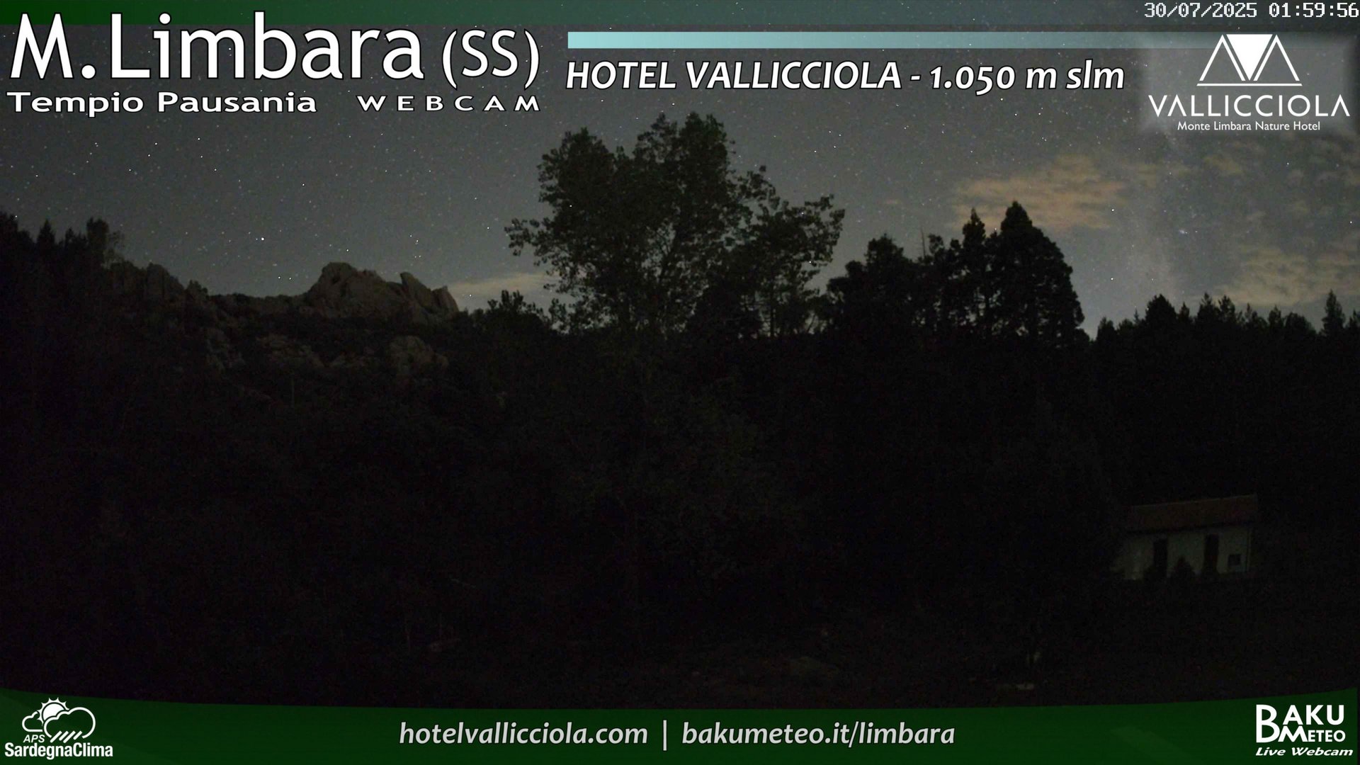time-lapse frame, Monte Limbara Vallicciola webcam