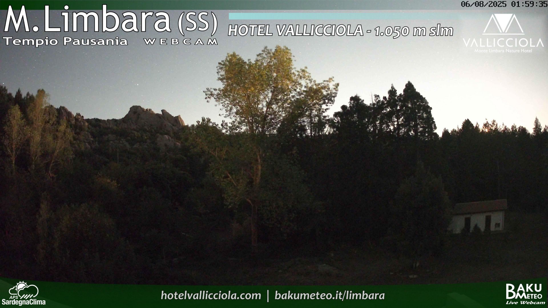 time-lapse frame, Monte Limbara Vallicciola webcam