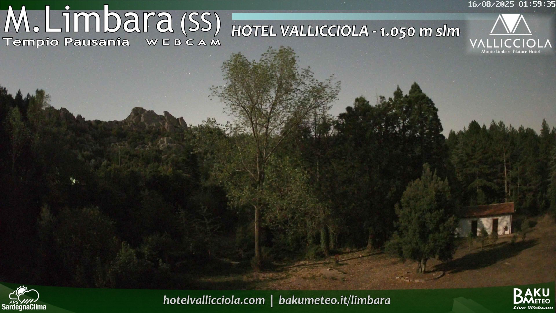 time-lapse frame, Monte Limbara Vallicciola webcam