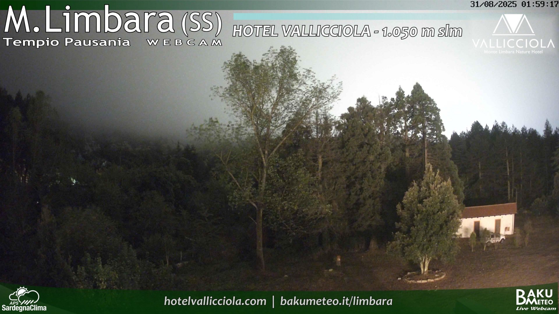 time-lapse frame, Monte Limbara Vallicciola webcam