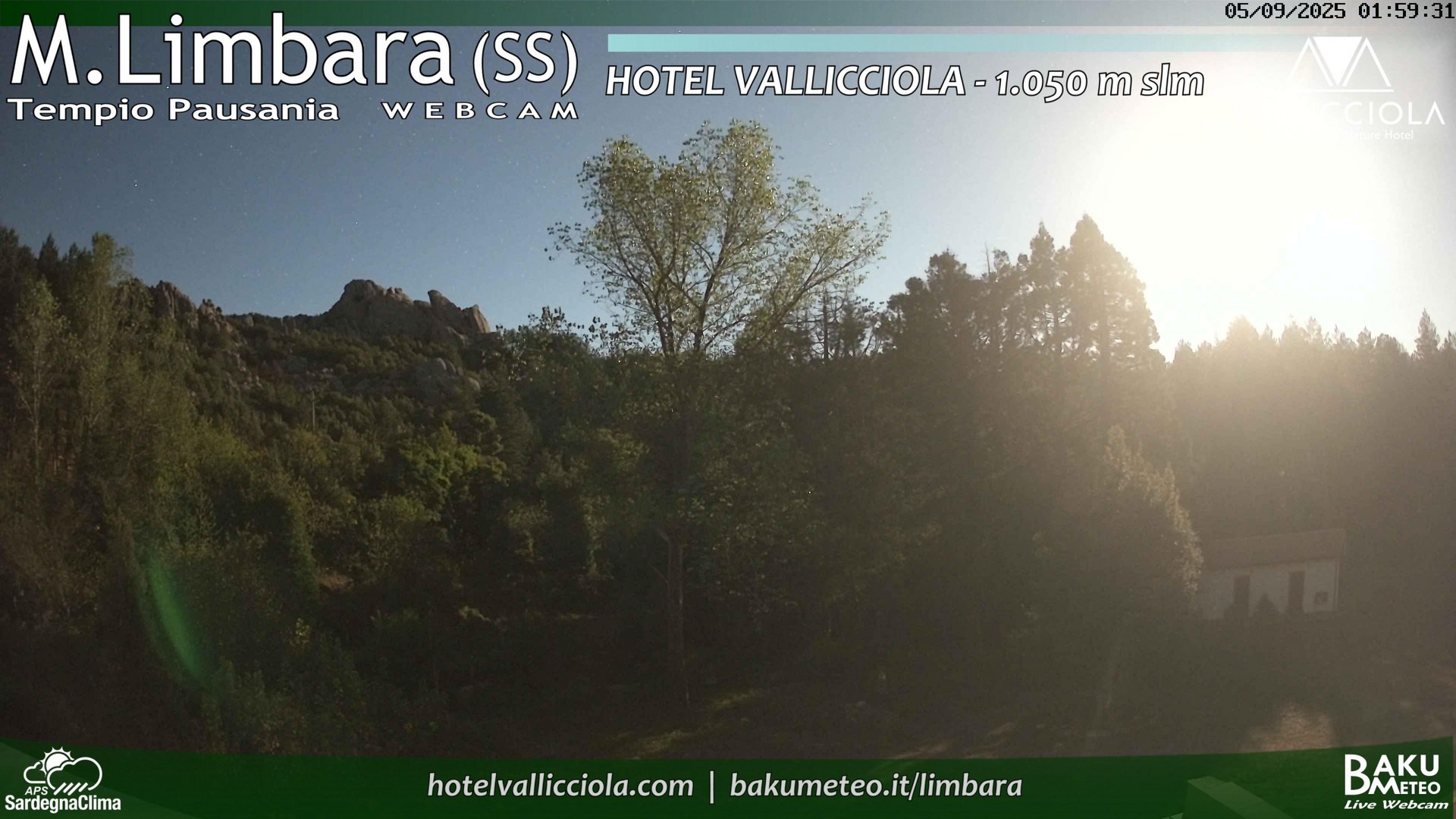 time-lapse frame, Monte Limbara Vallicciola webcam