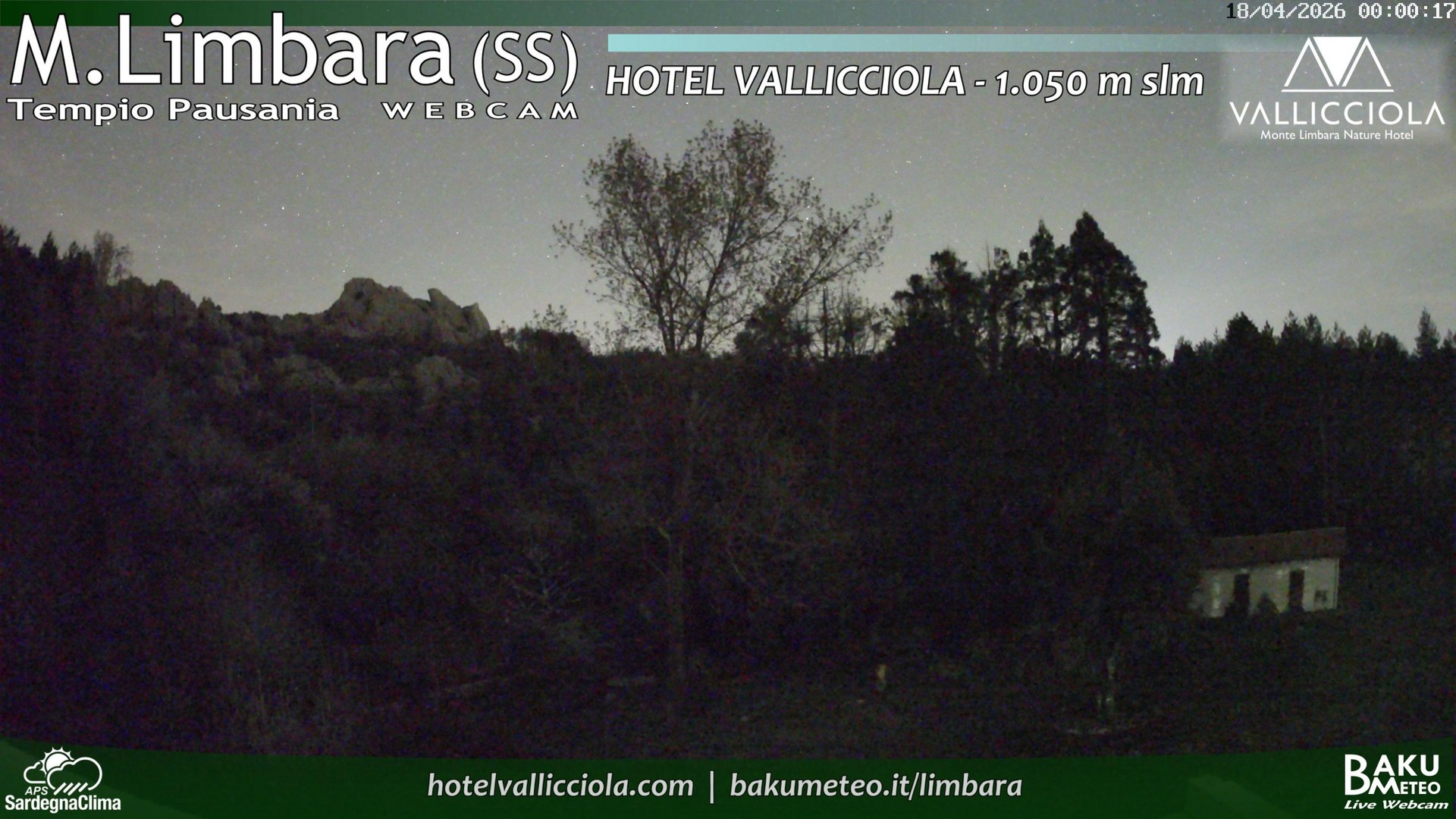 time-lapse frame, Monte Limbara Vallicciola webcam