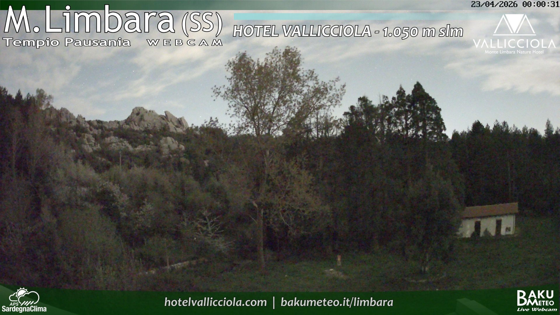 time-lapse frame, Monte Limbara Vallicciola webcam