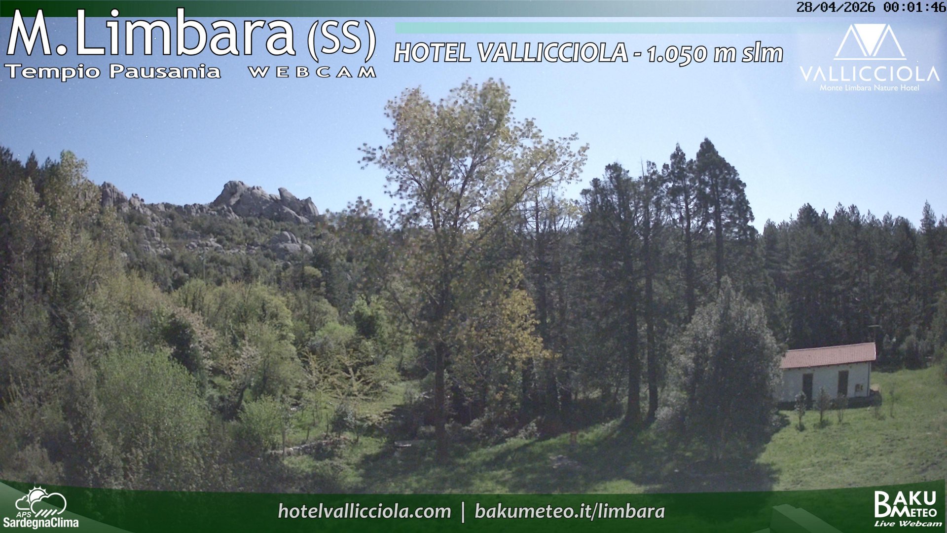 time-lapse frame, Monte Limbara Vallicciola webcam