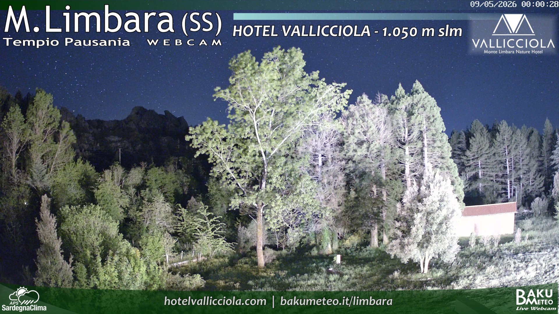 time-lapse frame, Monte Limbara Vallicciola webcam