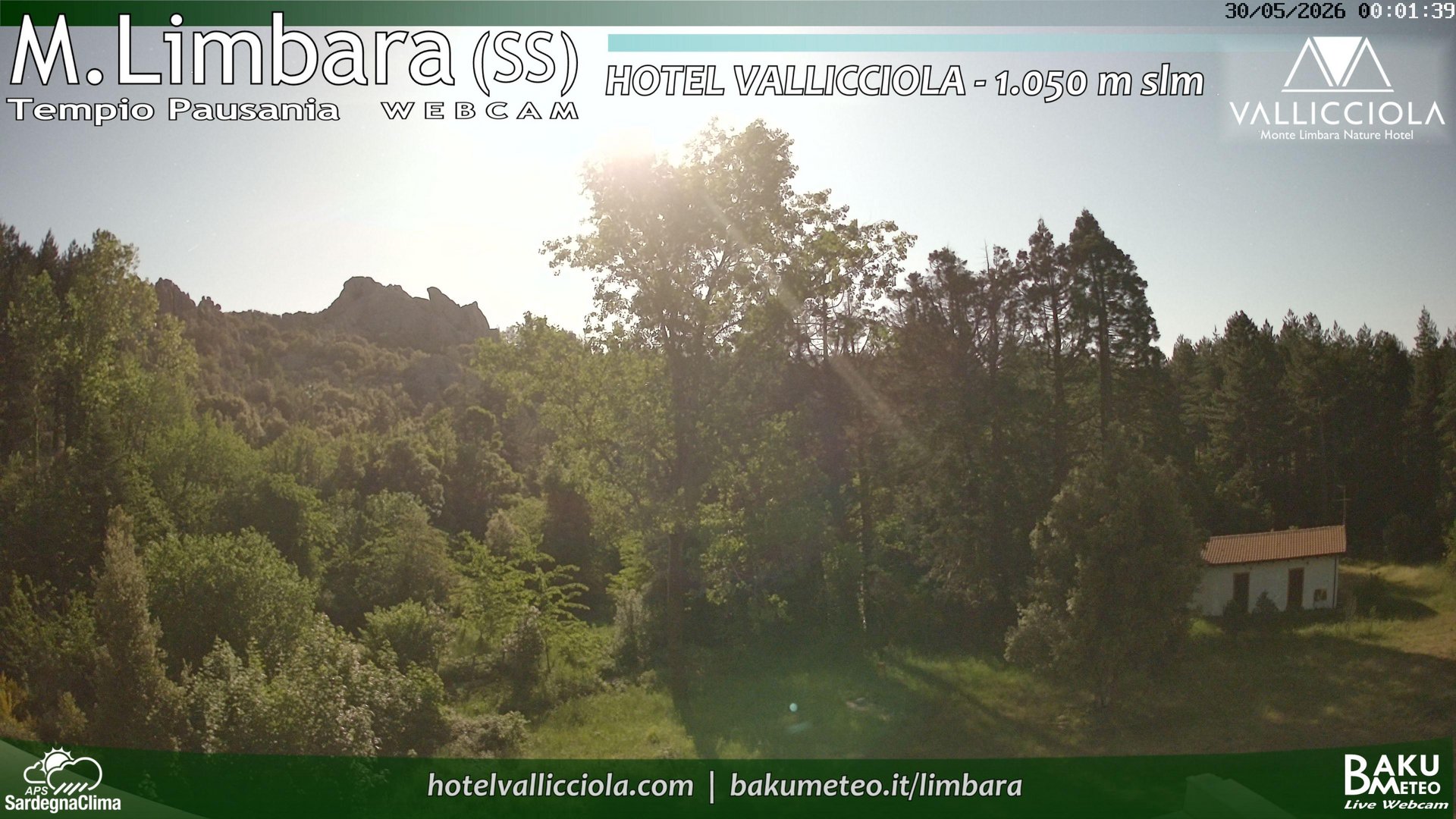 time-lapse frame, Monte Limbara Vallicciola webcam