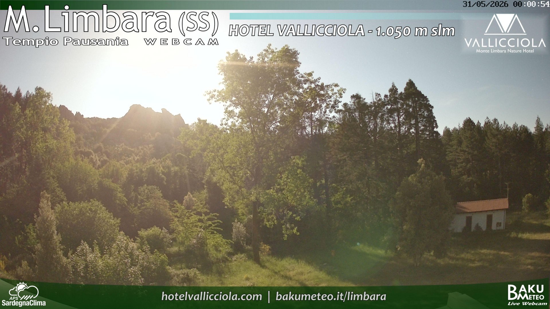 time-lapse frame, Monte Limbara Vallicciola webcam