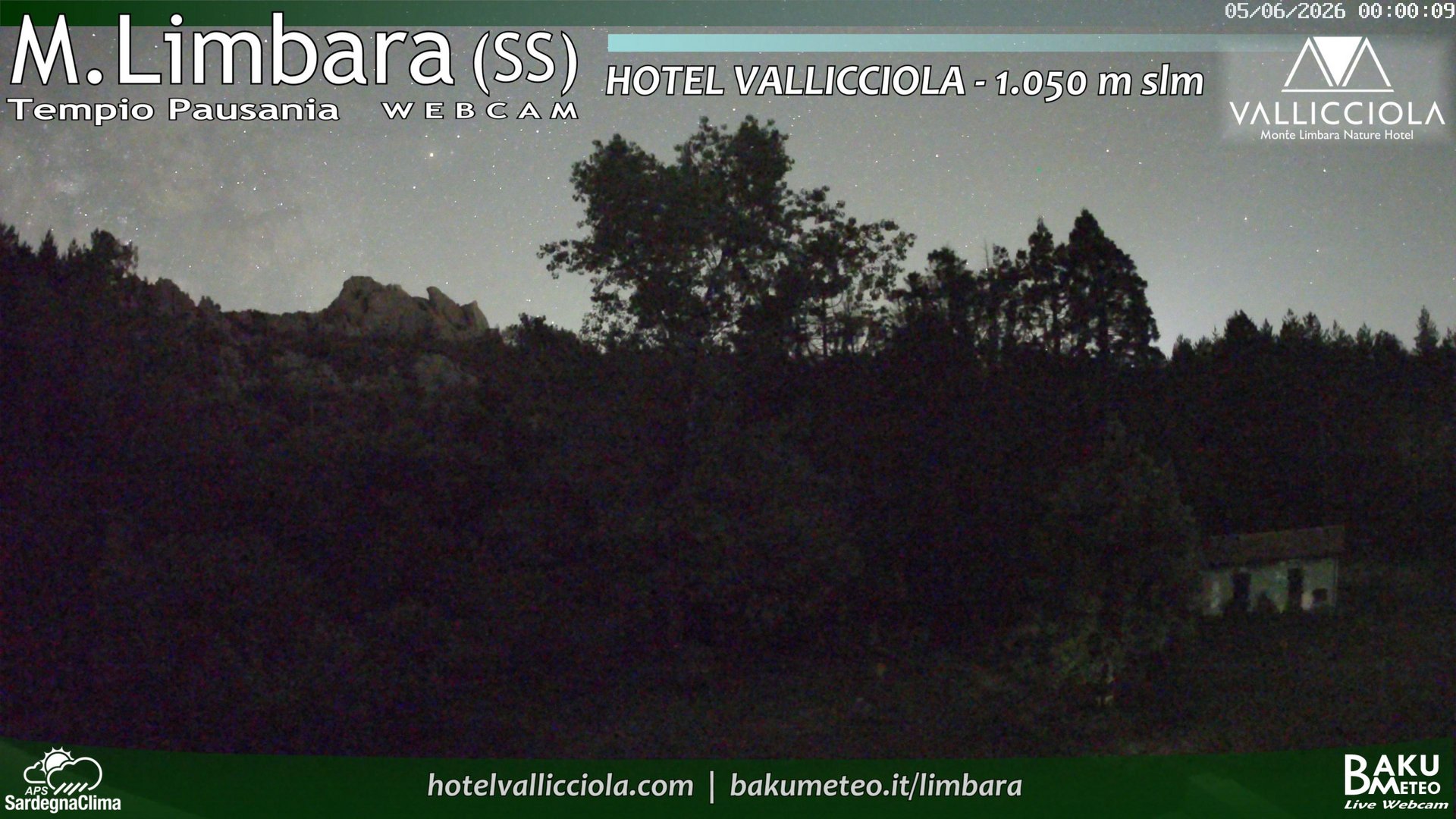 time-lapse frame, Monte Limbara Vallicciola webcam