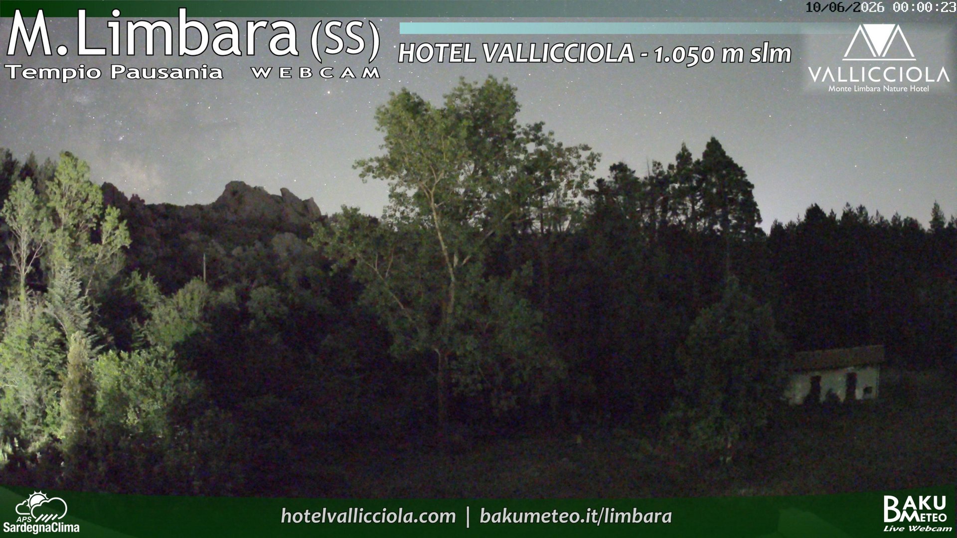 time-lapse frame, Monte Limbara Vallicciola webcam