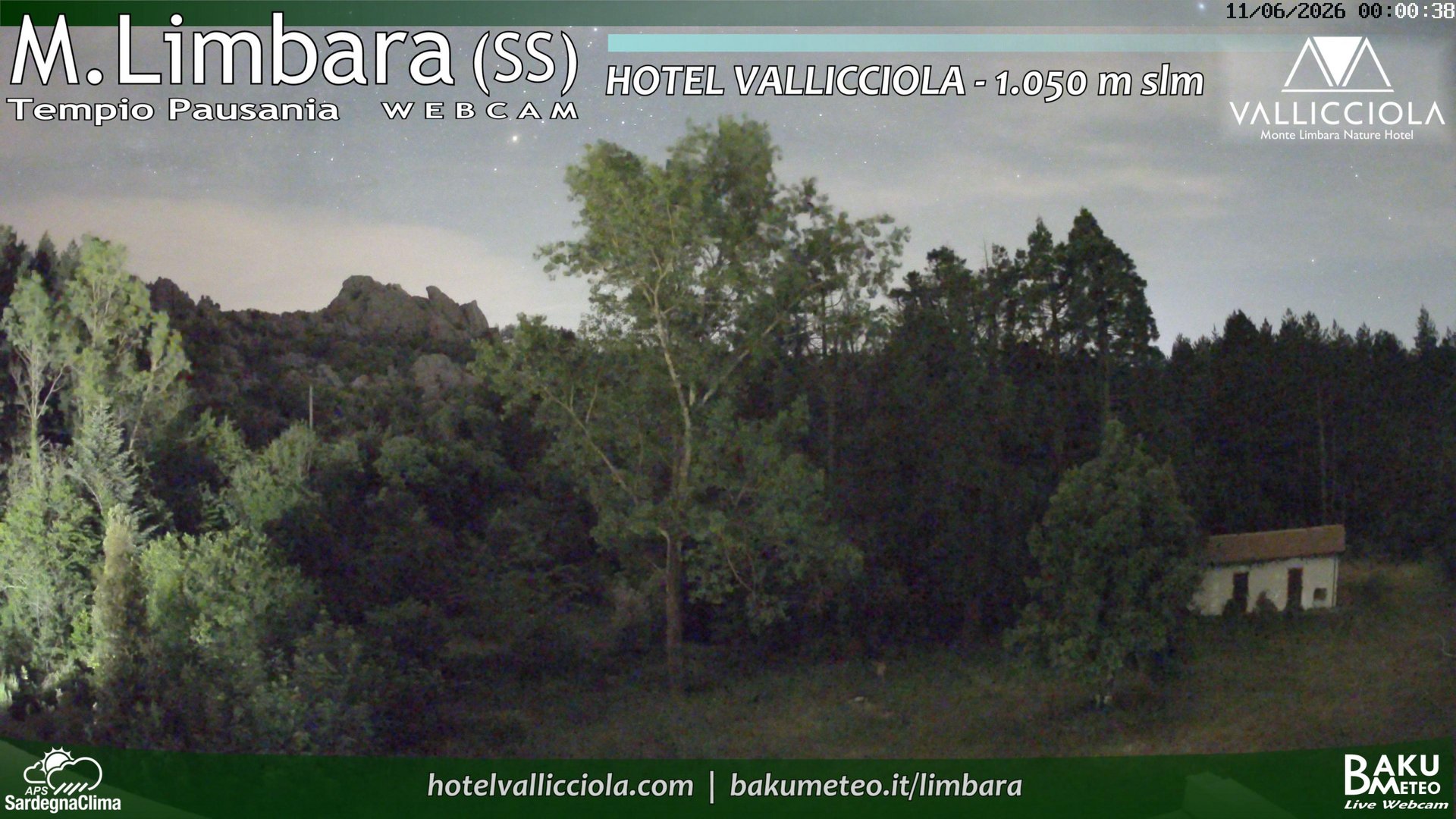 time-lapse frame, Monte Limbara Vallicciola webcam