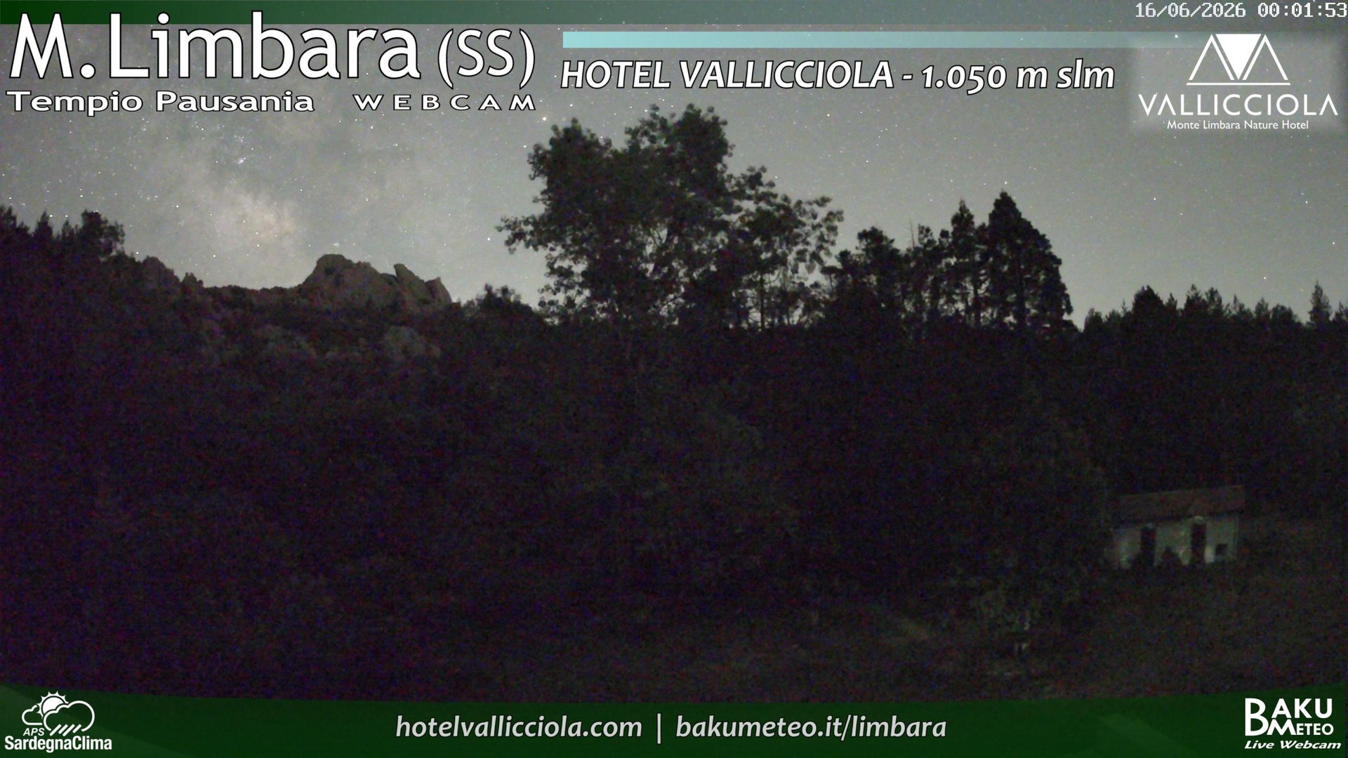 time-lapse frame, Monte Limbara Vallicciola webcam