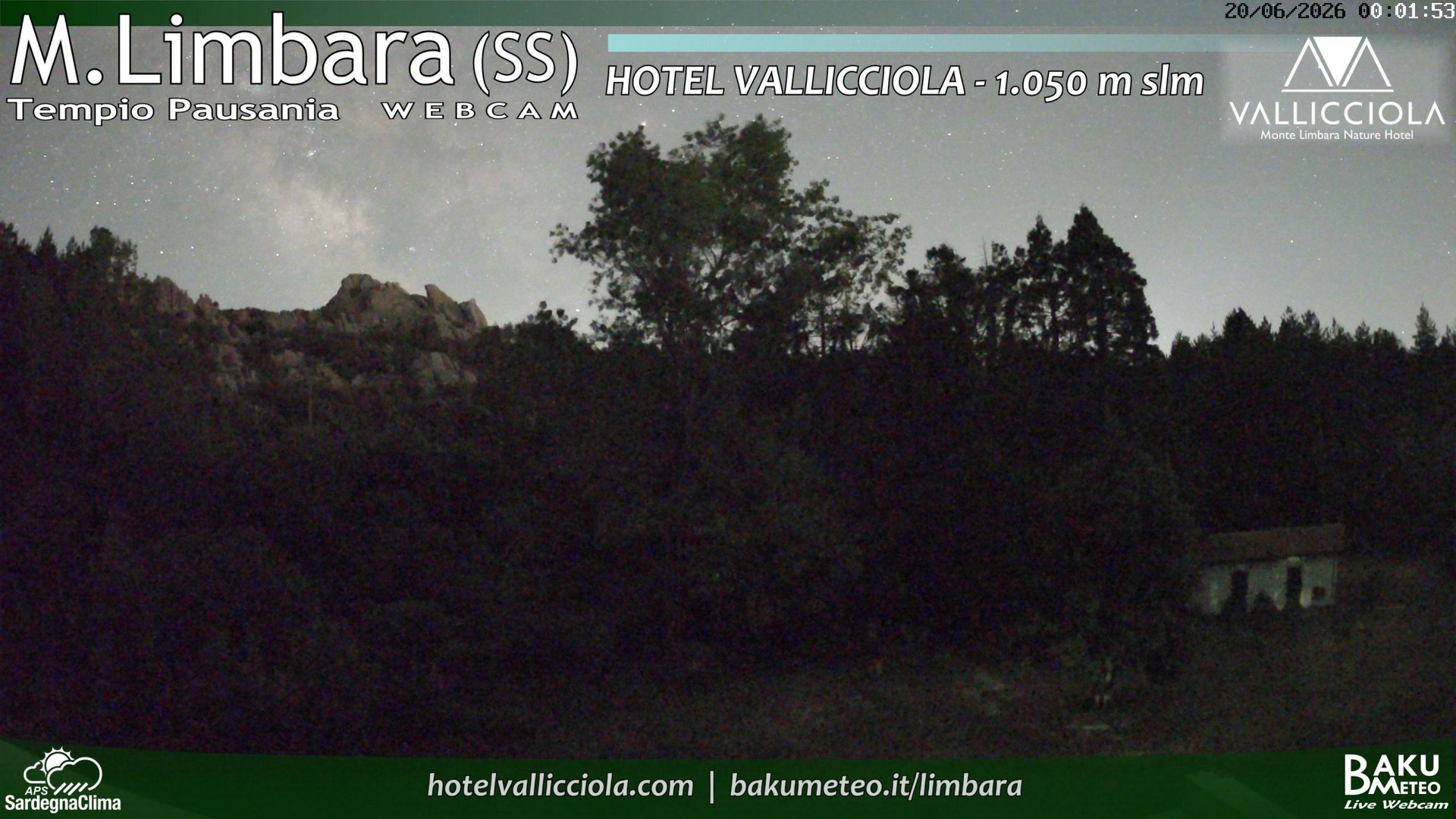 time-lapse frame, Monte Limbara Vallicciola webcam