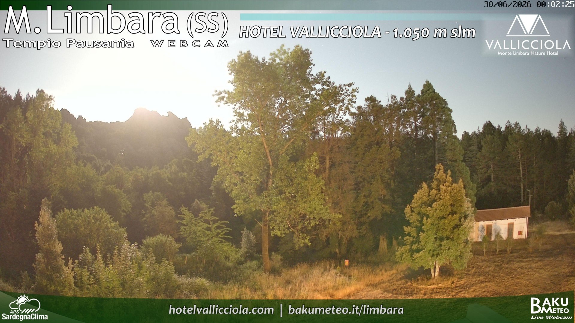time-lapse frame, Monte Limbara Vallicciola webcam