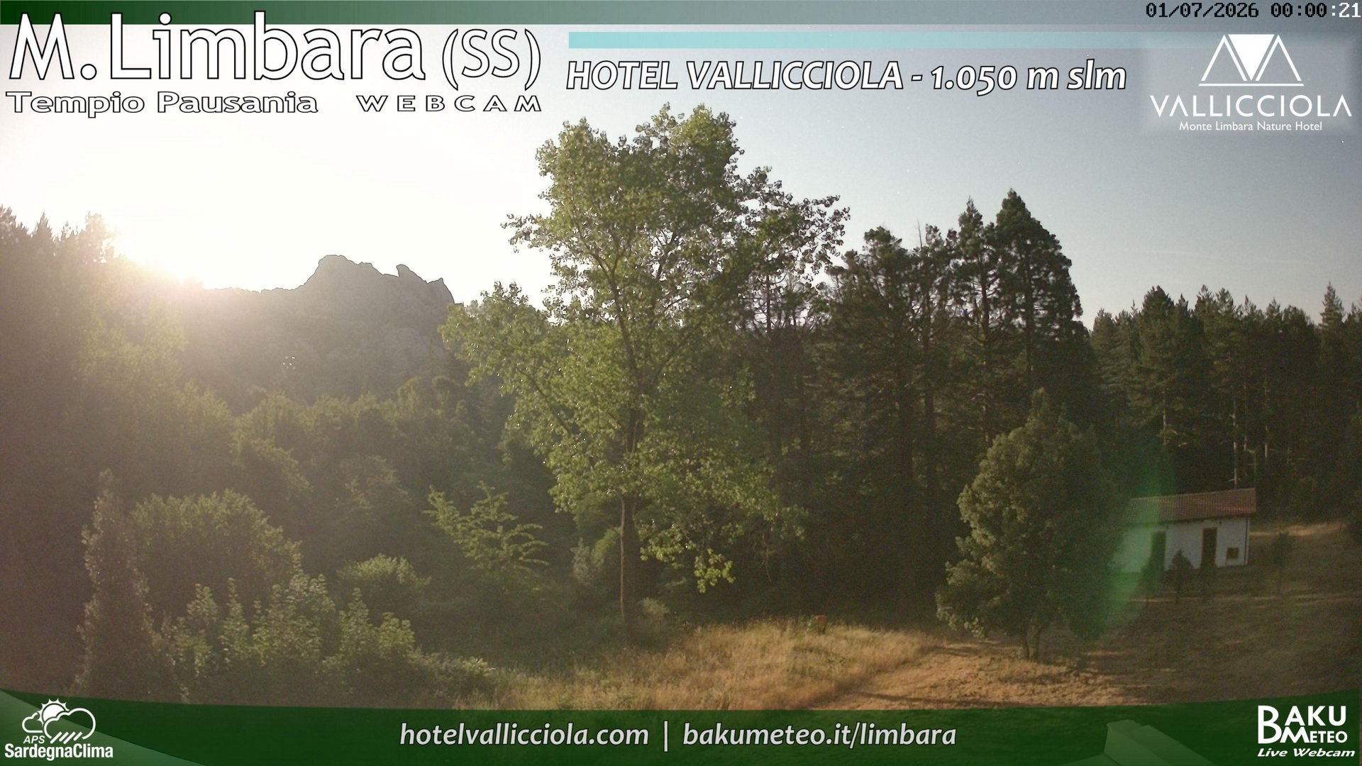 time-lapse frame, Monte Limbara Vallicciola webcam