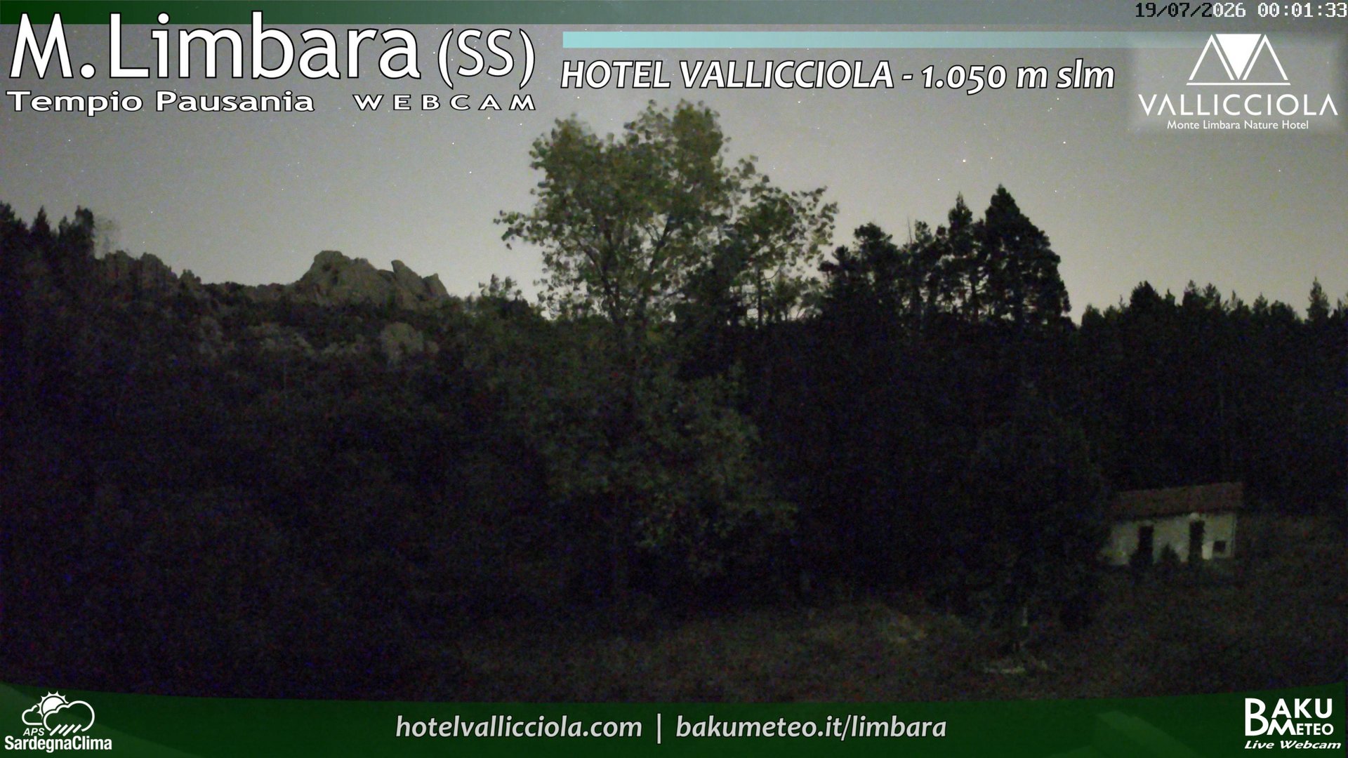 time-lapse frame, Monte Limbara Vallicciola webcam