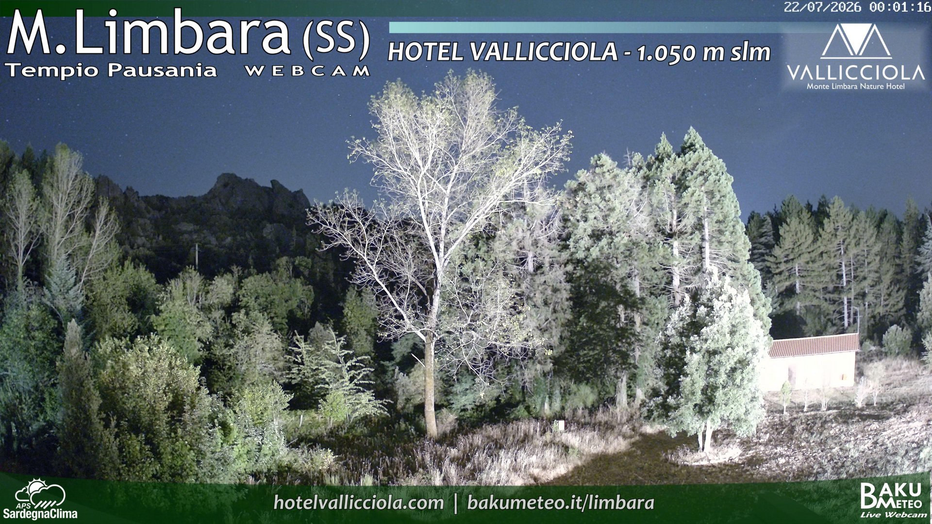time-lapse frame, Monte Limbara Vallicciola webcam