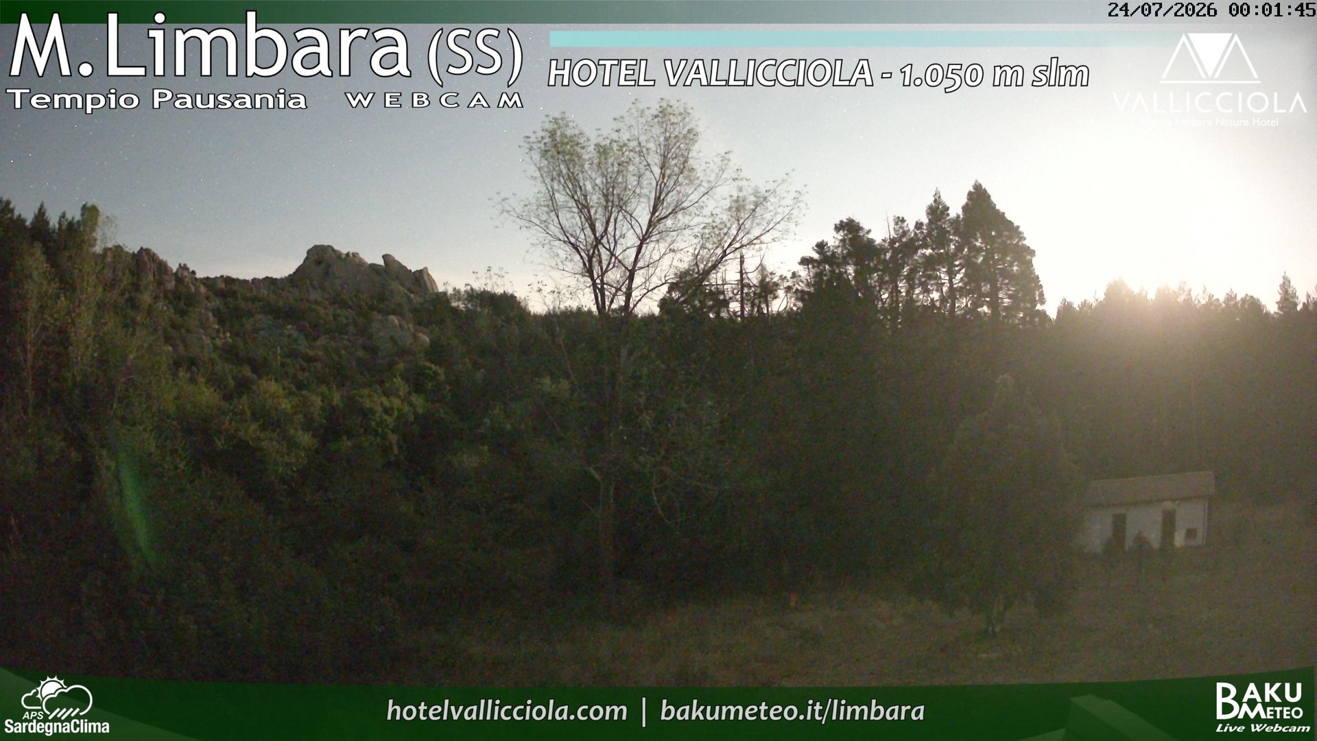 time-lapse frame, Monte Limbara Vallicciola webcam