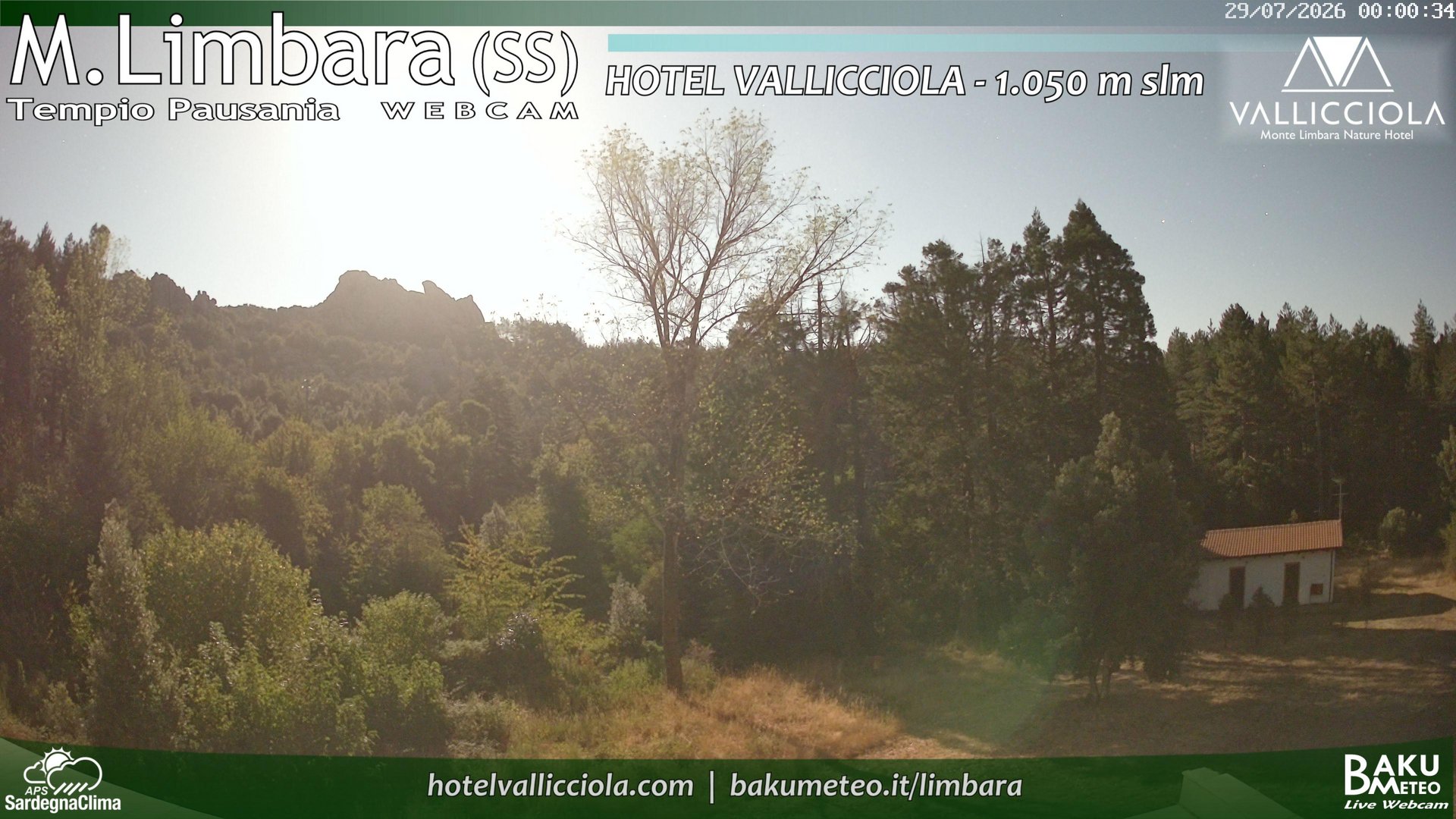 time-lapse frame, Monte Limbara Vallicciola webcam