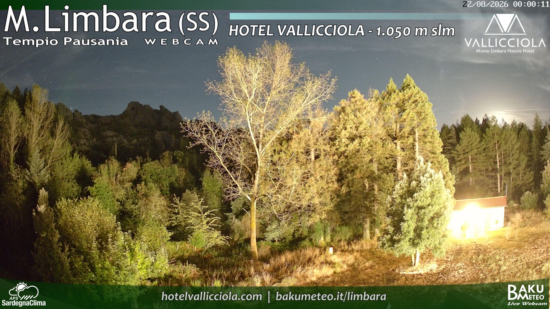 time-lapse frame, Monte Limbara Vallicciola webcam