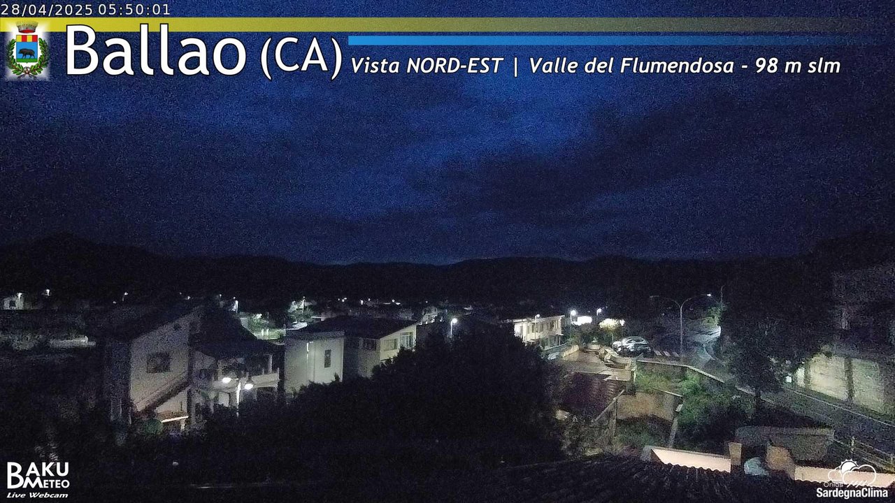 time-lapse frame, Ballao webcam