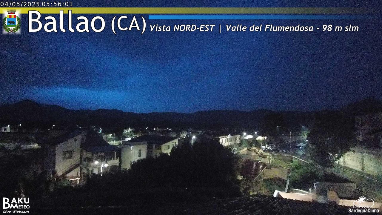 time-lapse frame, Ballao webcam