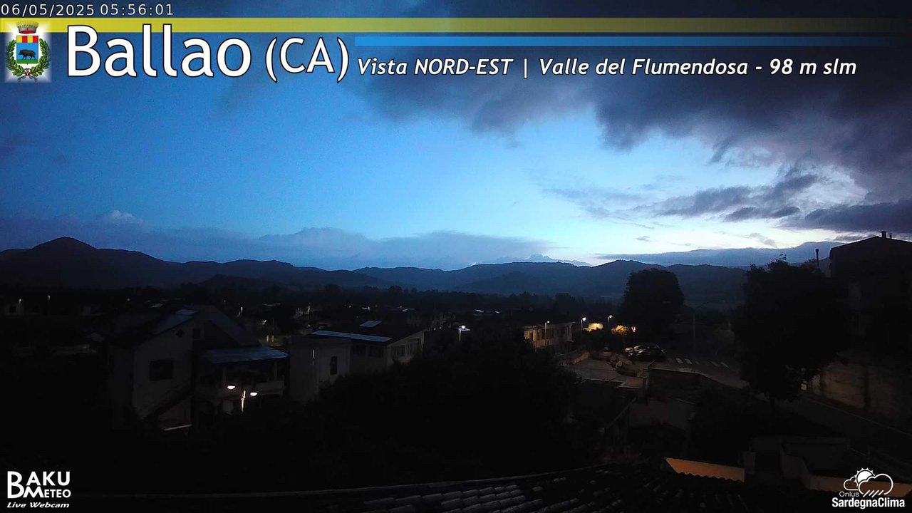 time-lapse frame, Ballao webcam