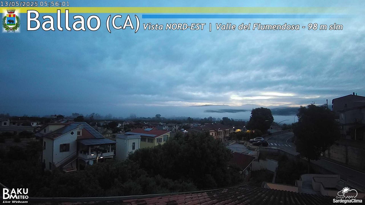 time-lapse frame, Ballao webcam