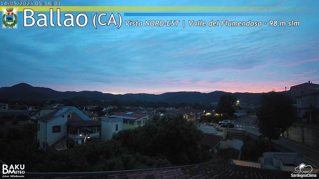 time-lapse frame, Ballao webcam