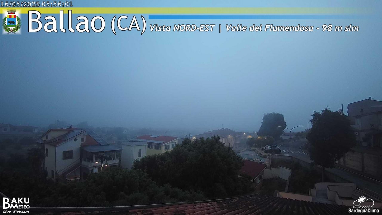 time-lapse frame, Ballao webcam