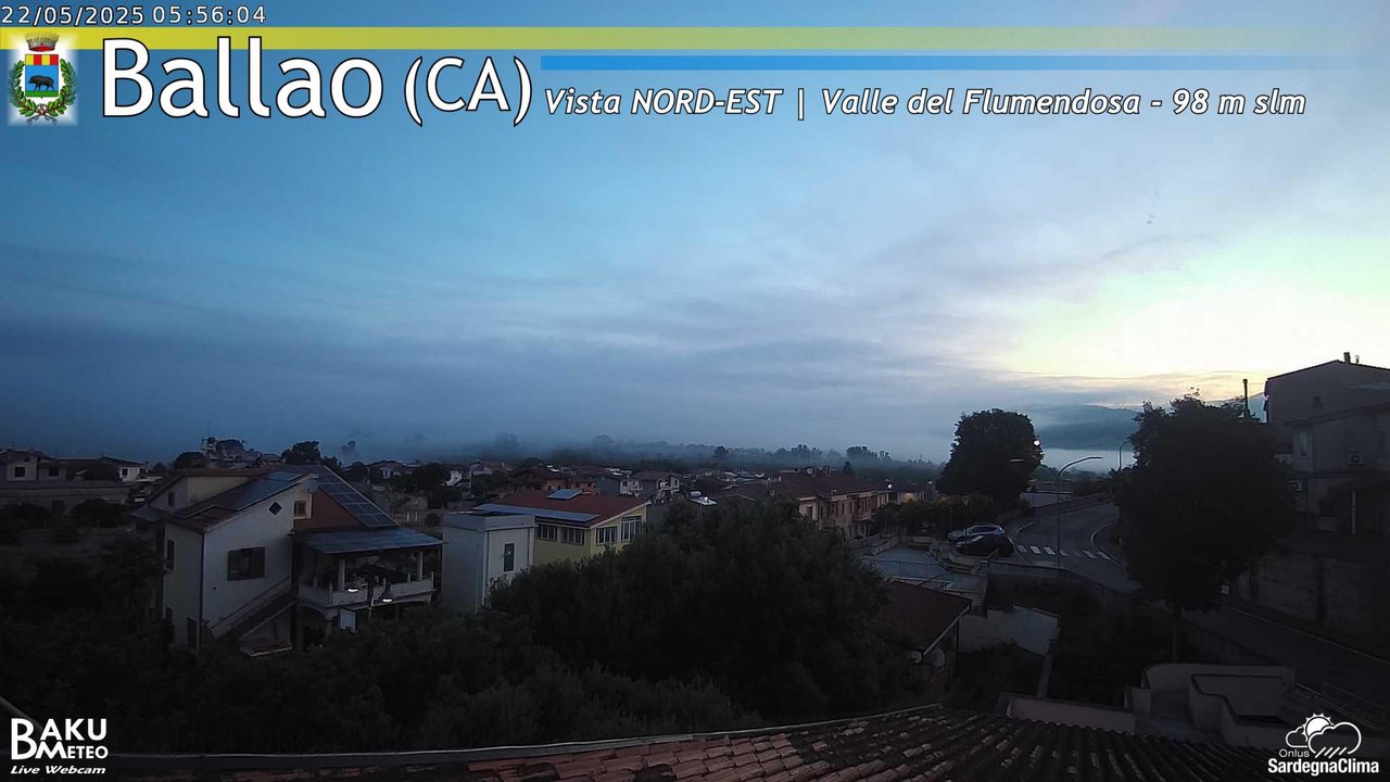 time-lapse frame, Ballao webcam