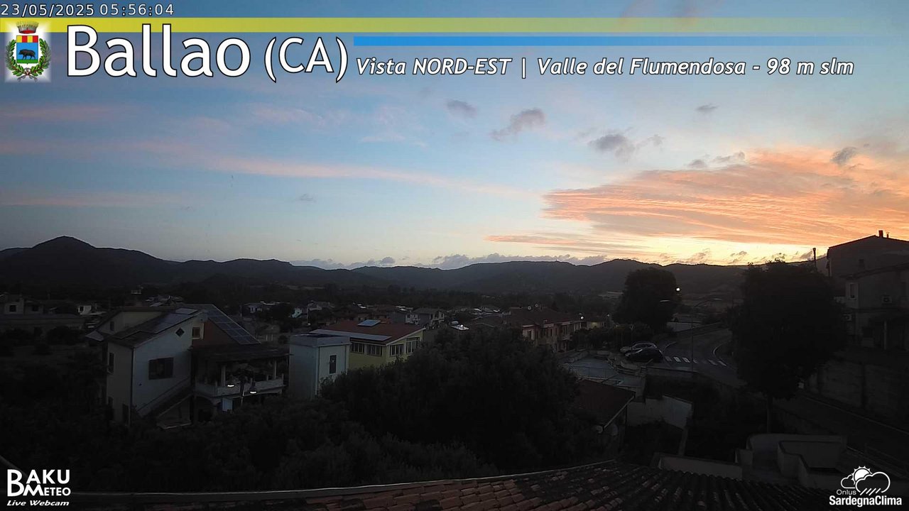 time-lapse frame, Ballao webcam