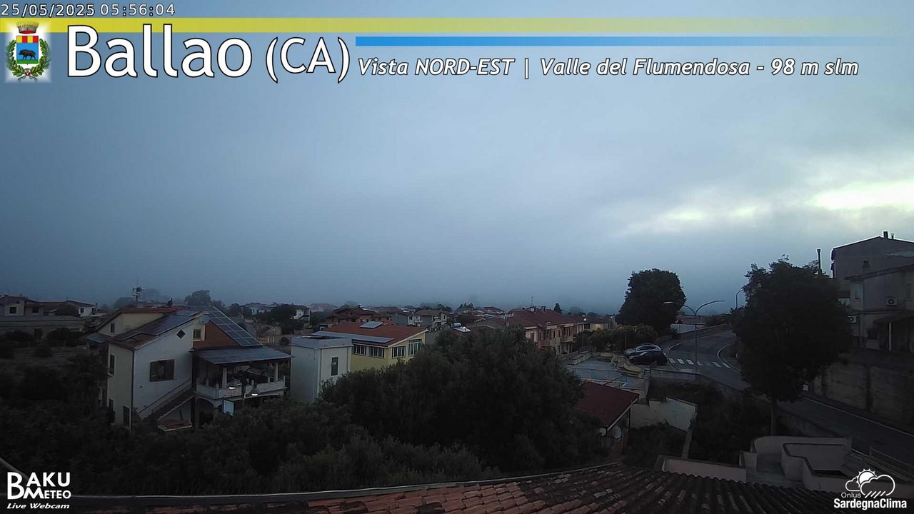 time-lapse frame, Ballao webcam