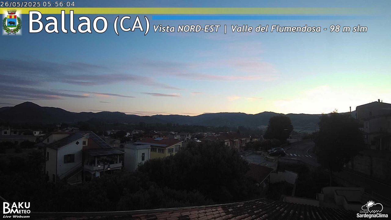 time-lapse frame, Ballao webcam