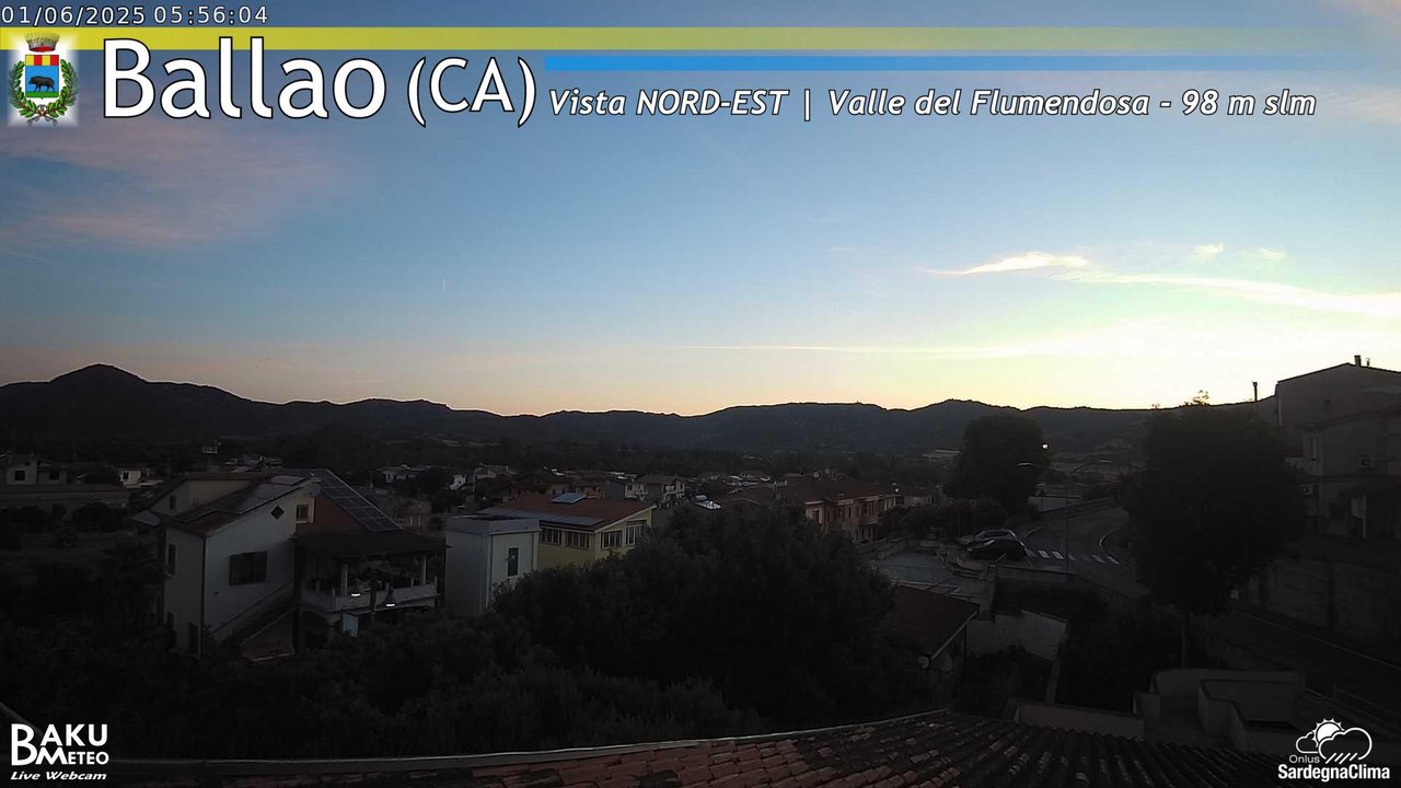 time-lapse frame, Ballao webcam